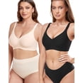 thumbnail image 1 of Gailife Comfortable Bra for Women Wireless Bras Seamless No Underwire Supportive Full Coverage Regular and Plus Size, 1 of 5