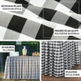thumbnail image 4 of Efavormart Checkered Table Skirt | 21FT | White/Black | Buffalo Plaid Gingham Polyester Table Skirts, 4 of 6
