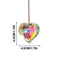 thumbnail image 3 of Dadiaei Iridescent Sun Catchers with Crystals,Rainbow Maker Crystal Suncatchers for Window Hanging Colored Glass Wind Chimes Prism Pendant Suncatcher Beads for Decoration, 3 of 4