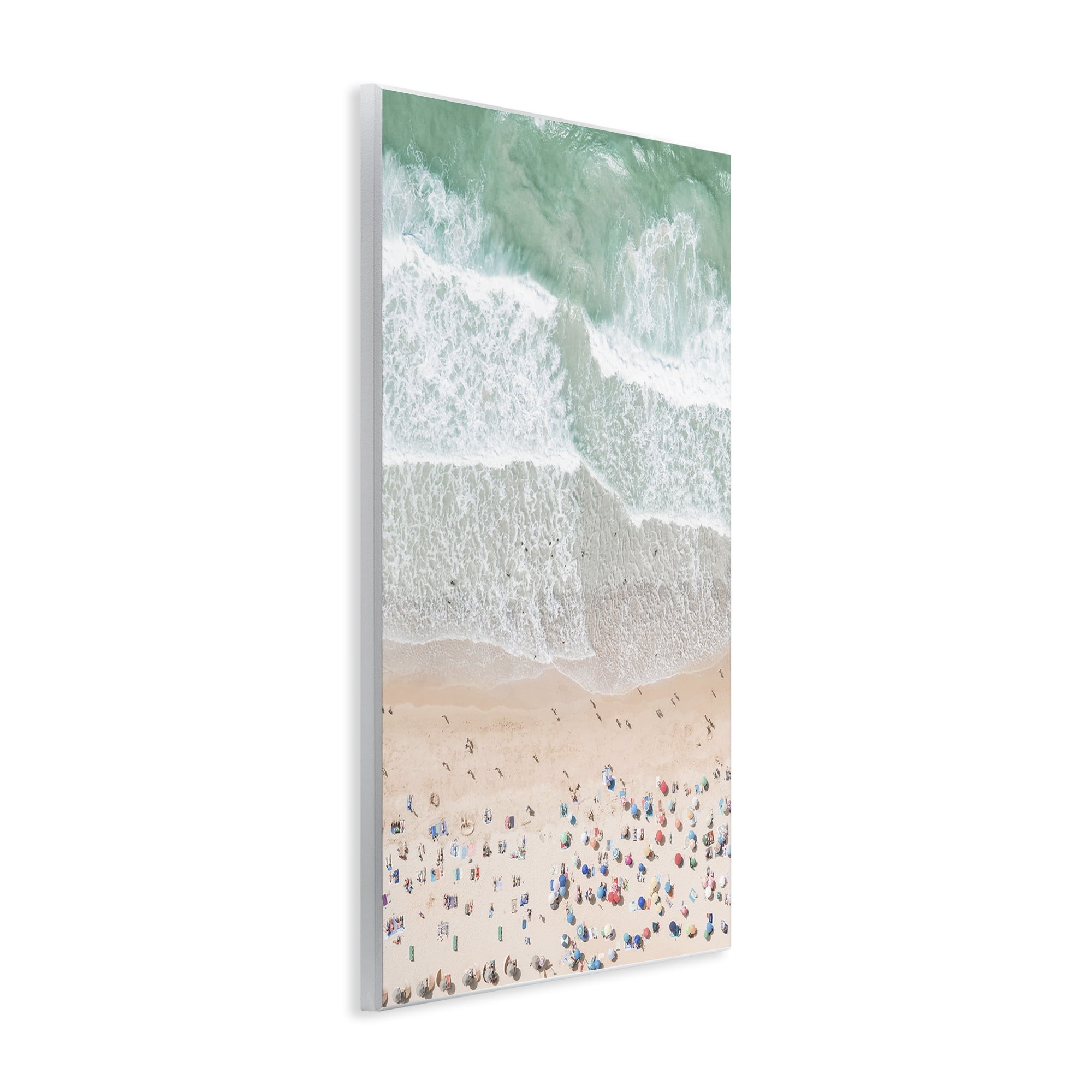 Stupell Industries Aerial Beachgoers View Nautical & Beach Painting Unframed Art Print Wall Art, 10 x 15