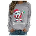 thumbnail image 1 of Sweatshirt Imprimé Mode Imprimé Graphique de Noël Femmes Veste Mi Longueur Hoodie Soft Outwear Longue Sleeve Fermeture Blouse Col Rond Hiver Cardigan, 1 of 6