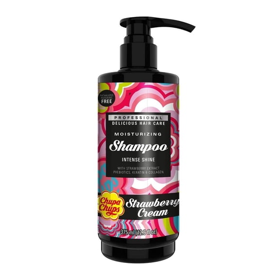 Shampoo Chupa Chups brillo intenso crema de fresa  375 ml