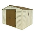 thumbnail image 4 of DuraMax 10.5 ft x 8ft Woodbridge Plus Plastic Vinyl Shed w/ Foundation Kit & Window, 4 of 22