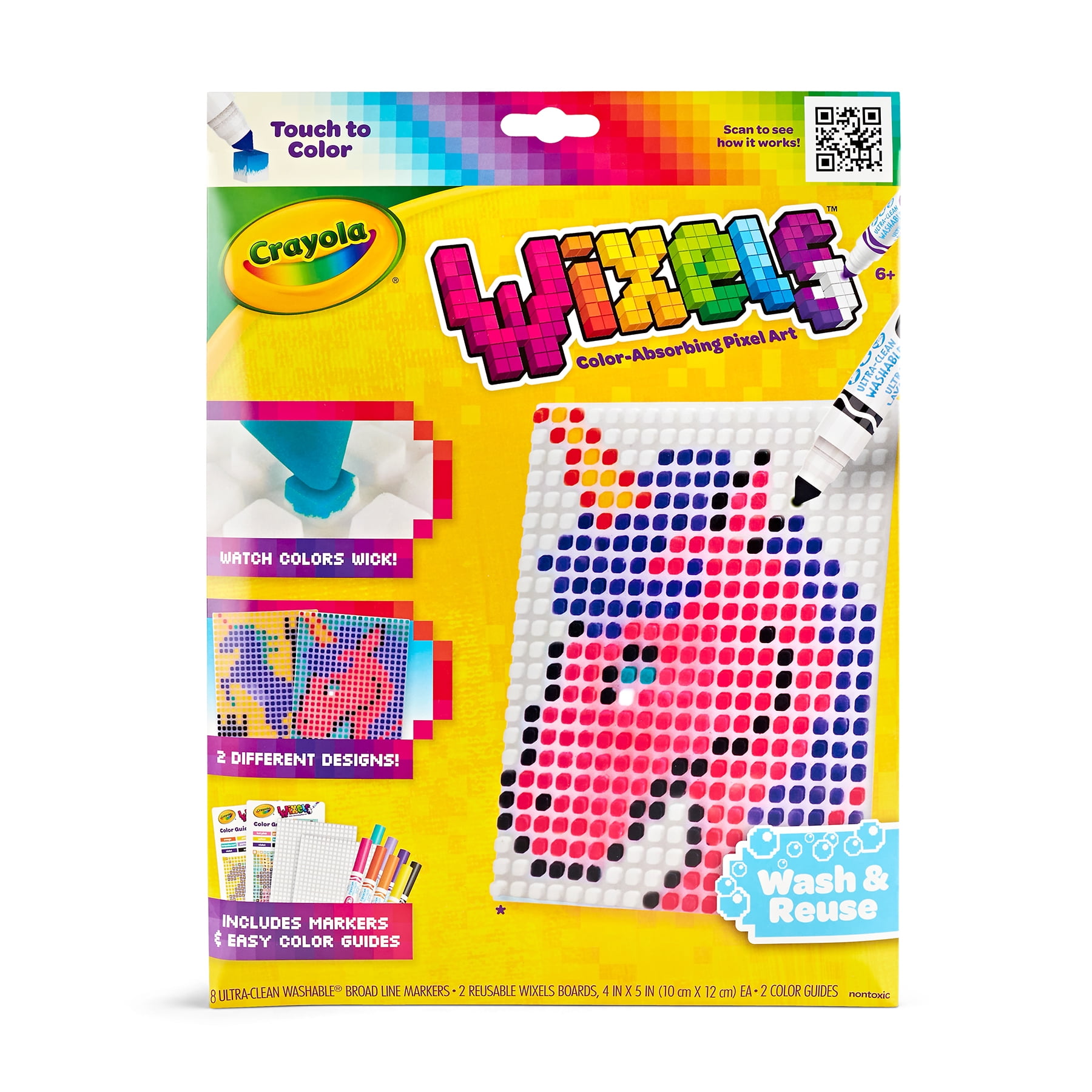 Crayola Wixels Unicorn Activity Kit, Pixel Art Coloring Set, Gift for Kids, Ages 6, 7, 8, 9
