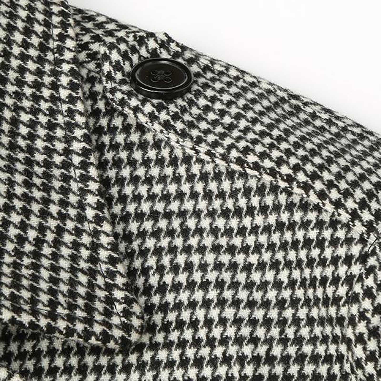 Maternity Striped Panel Long-sleeve Belted Coat