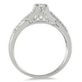 thumbnail image 2 of SZUL Women's 1/3 Carat TW Princess Cut Diamond Engagement Ring in 10K White Gold (K-L Color, I2-I3 Clarity), 2 of 3