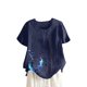 thumbnail image 1 of Camisetas de Manga Corta para las Mujeres Botón de Impresión Casual Cuello Redondo Camiseta Superior, Blusas para las Mujeres Casual, 1 of 4