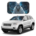 thumbnail image 4 of Bingfone Forest Meditating Goat Car Windshield Sunshade,Sun Foldable Sun Shield Sun Visor for Car - Medium, 4 of 8