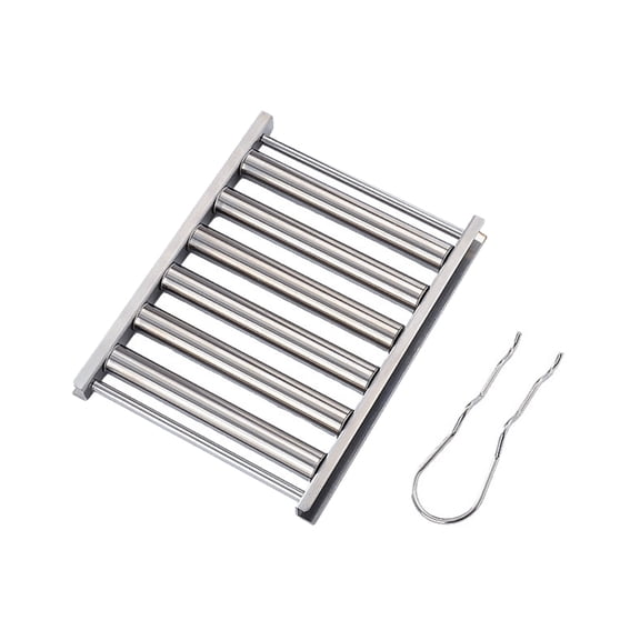 Hot Dog Holder Stainless Steel Sausage Grill Stainless Steel Sausage Roller Rack Bbq Hot Dog Grill For Evenly Cooked Hot Dogs 5 Hot Dogs Capacity