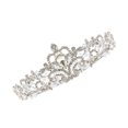thumbnail image 3 of MasteelfCA 1 Pce Couronne de Mariage en Strass Coiffe de Mariée Diadème de Mariage pour Fille, 3 of 8