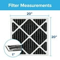 thumbnail image 3 of Filtrete 20x20x1 Air Filter, MPR 1200, MERV 11, Allergen Defense Odor Reduction 3-Month Pleated 1-Inch Air Filters, 2 Filters, 3 of 5
