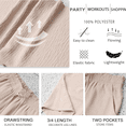 thumbnail image 5 of Olaglory Capri Pants for Women Drawstring Casual Palazzo Trousers with Pockets Loose High Waisted Wide Leg Lounge Lightweight Flowy Pants for women Summer, 5 of 8