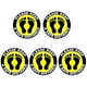 thumbnail image 1 of 5 uds calcomanías de de miento mantener señal de mantener de segura, antideslizante y sensible, par Estilo1 Colco mantener calcomanías de distancia social, 1 of 8
