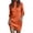 Orange, variant on Ediodpoh Autumn Winter Long Sleeve Turtleneck Solid Color Casual Sweater Dress Sweater Dresses for Ladies Warm and Stylish Green XL