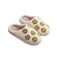 thumbnail image 5 of ZELAND Cozy Cartoon Smiley Face Couple's Winter House Slippers - Thick Sole Warm Anti-Slip Indoor Plush Slides for Men & Women, 5 of 5