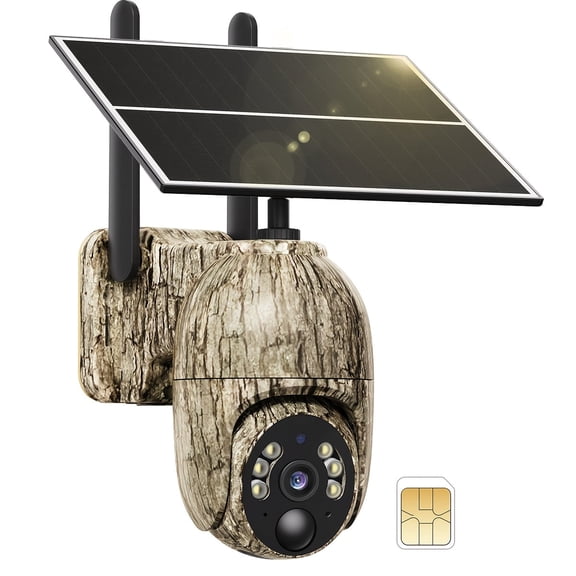 4G LTE Cellular Solar Security Camera