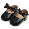 thumbnail image 1 of BESLY 0-18M Baby Girls Princess Dress Shoes with Bowknot Non-Slip Toddler Shoes, 1 of 5
