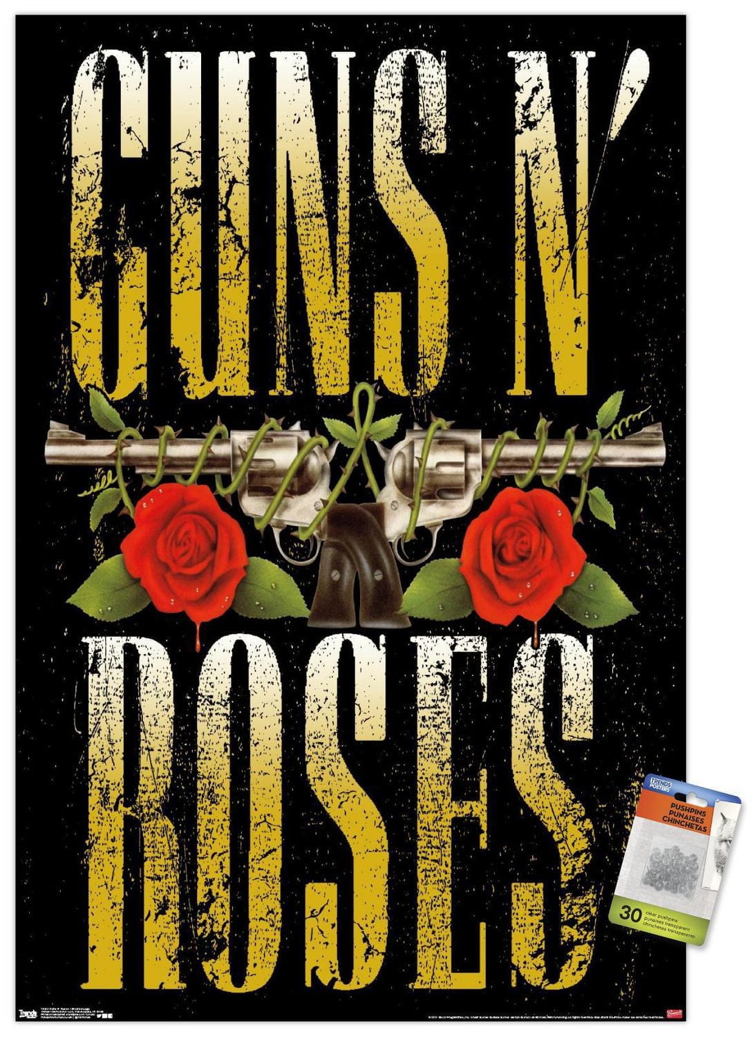 Guns N' Roses - Stacked Logo Wall Poster, 22.375" x 34"
