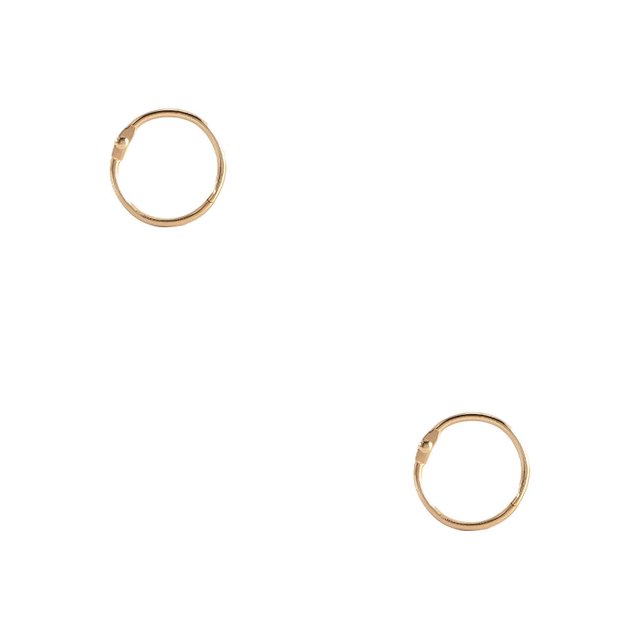 Cateissary 50 piezas de anillos de encuadernación de Metal de 20mm con apertura circular, aros de libro de hojas sueltas con bisagras, tarjetas Type1 NO1