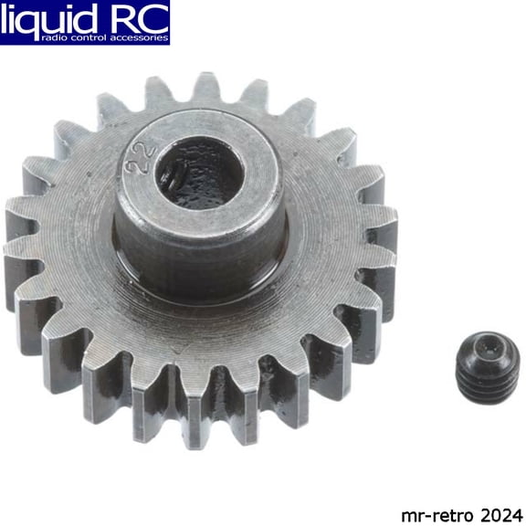 Robinson Racing Products 1222 Extra Hard 5mm Bore (1.0 Mod) Pinion 22 Teeth