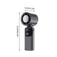 thumbnail image 2 of 2026 Mini Handheld Fan with Digital Display, Powerful Wind Long Battery Life Fan, Forceful USB Rechargeable Cooler for Outdoor Travel & Camping, 2 of 7