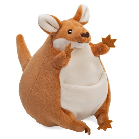 Wild Republic Flipkins Kangaroo, Stuffed Animal, 5 Inches, Plush Toy, Fill is Spun Recycled Water Bottles