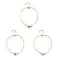 thumbnail image 4 of Sonducket Tobilleras ajustable perla estrella de mar estilo Simple cadena de pie accesorios de playa de moda de tobillo para niñas mujeres oro Type1 NO1, 4 of 6