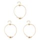 thumbnail image 4 of sweethay Tobilleras Perla Durable Aleación de oro y plata Estrella de mar Estilo simple Accesorios de playa Pulseras de tobillo para niñas Type1 NO1, 4 of 6