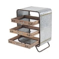 thumbnail image 5 of DecMode 26" x 20" Brown Metal Industrial Chest, 5 of 9