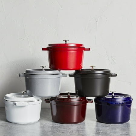 Staub Cast Iron 5-qt Tall Cocotte - Matte Black - Matte Black