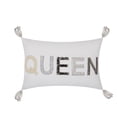 thumbnail image 2 of Nourison Luminecence Beaded "Queen" Decorative Throw Pillow, 12" x 18", White, 2 of 2