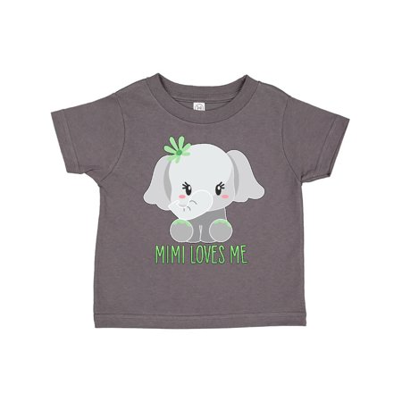 

Inktastic Mimi Loves Me- cute elephant Gift Toddler Boy or Toddler Girl T-Shirt