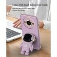 thumbnail image 5 of Compatible with Realme 11 Pro Plus Case for Women Men, Ultra Soft Realme 11 Pro Plus Phone Case with Stand Silicone TPU Plating Cute Astronaut Pattern Cases Cover (Purple), 5 of 12
