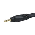 thumbnail image 2 of Cable de Extensión de Audio Monoprice - Premium Estéreo 3.5mm Macho a Estéreo 3.5mm Hembra, Chapado en Oro, 22AWG, 1.8 Metros, Negro, 2 of 3