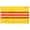 3x5 ft Nylon Flag, variant on AGAS South Vietnam Flag 4x6 inch - 11" Plastic Pole 100% Polyester Stitched Edges South Vietnamese Mini Flag on a Stick