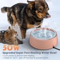 thumbnail image 7 of 3L Heated Water Bowl, Outdoor Large Heated  Bowls, Outside  Heated Pet Bowl with  Resistant Cord,  Thermal Dish Provides Drinkable Water in Winter for , , Chicken, 7 of 7