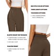 thumbnail image 3 of Pantalones anchos FUNYYZO Pantalones de negocios de cintura alta para mujer, 3 of 6