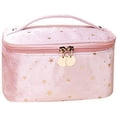 thumbnail image 1 of Neceser para mujer, neceser para niña, neceser de viaje, terciopelo rosa ER, 1 of 5