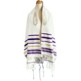thumbnail image 5 of Holy Land Market Messianic Christian Shawl/Tallit - The Messiah Tallit - Medium Size (72 x 32 Inches) (Purple), 5 of 7