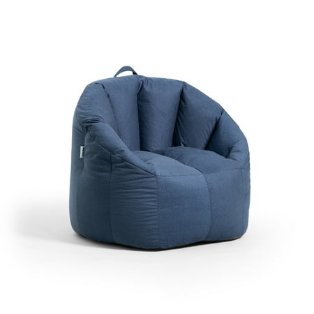 Big Joe Milano Bean Bag Chair  Cobalt Lenox Denim