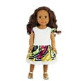 thumbnail image 1 of Ikuzi 18-inch Fashion Doll - Medium Brown Skin Tone Black Doll Curly Hair- African American Doll., 1 of 1