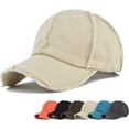 thumbnail image 3 of YooGuoGuo Unisex Adjustable Structured Cotton Baseball Caps Vintage Distressed Low Profile Ball Caps Trendy Hip Hop Running Dad Hats, 3 of 3