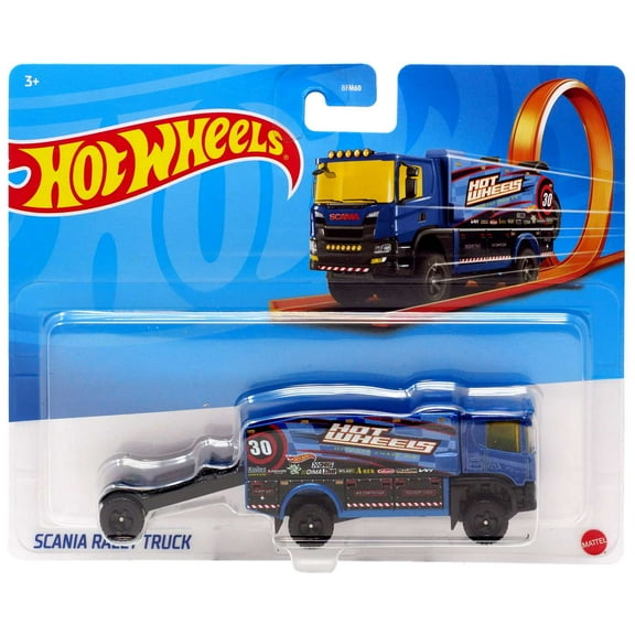 Hot Wheels Scania Rally Truck Diecast Car