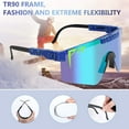 thumbnail image 3 of Gafas de sol deportivas, gafas de sol polarizadas para ciclismo, béisbol, correr, conducir, pesca, golf, esquí Ormromra WMZL-983-6, 3 of 6