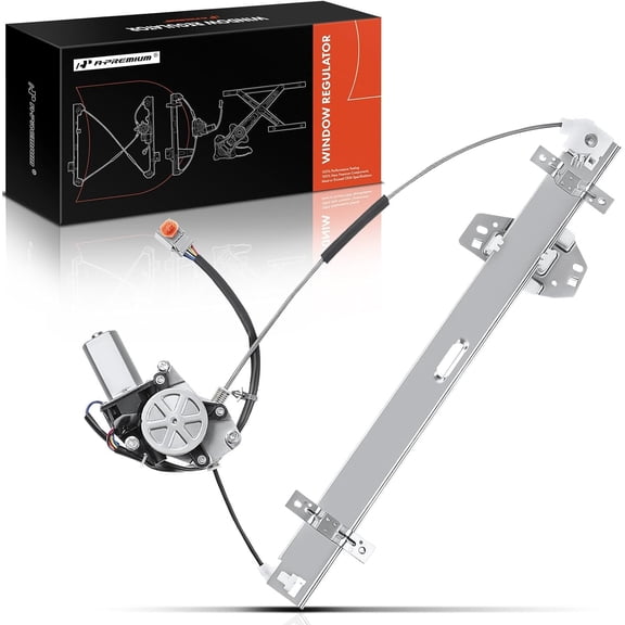 A-Premium Power Electric Window Regulator with 6 Pins Motor Compatible with Acura MDX 2003-2006 Front Right Passenger Side