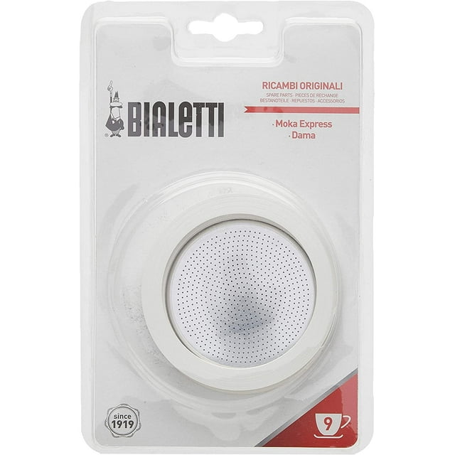 Juntas y filtro de repuesto para cafeteras espresso Bialetti con estufa de 9 tazas