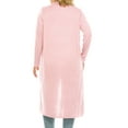 thumbnail image 3 of Women's Plus Size, Casual Long Open Front Drape Lightweight Duster Sweater Cardigan., 3 of 6