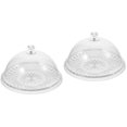 thumbnail image 3 of OUSITAID 2pcs Cake Tray with Lid Clear Cake Stand with Dome Snack Serving Tray for Wedding Party, 3 of 6
