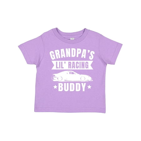 

Inktastic Grandpas Lil Racing Buddy Gift Toddler Boy or Toddler Girl T-Shirt