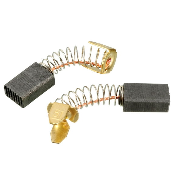 Carbon Brushes for Electric Motors 12mm x 8mm x 5mm Replacement Part Set of 2
